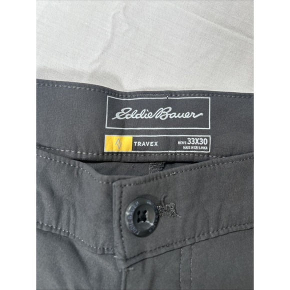 Eddie Bauer Pants Men's Size 33x30 Gray Travex - Picture 4 of 14